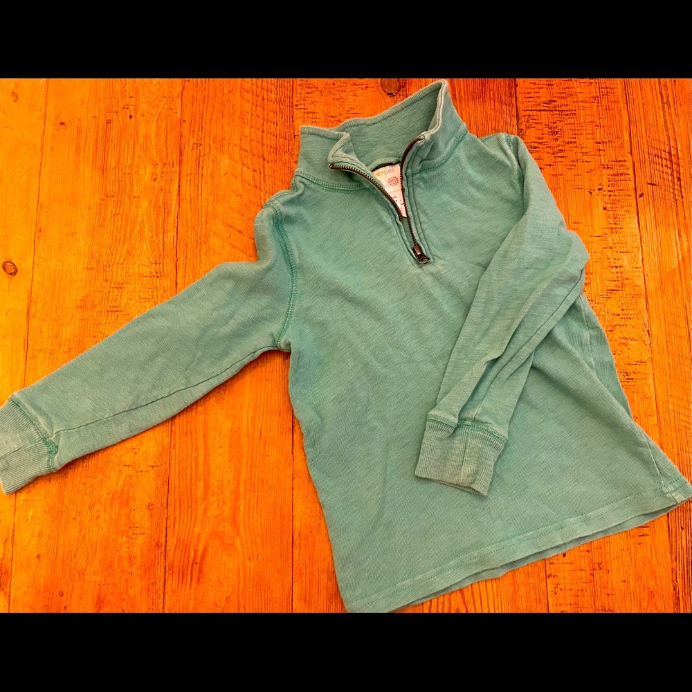 J. Crew/crewcuts half zip cotton popover